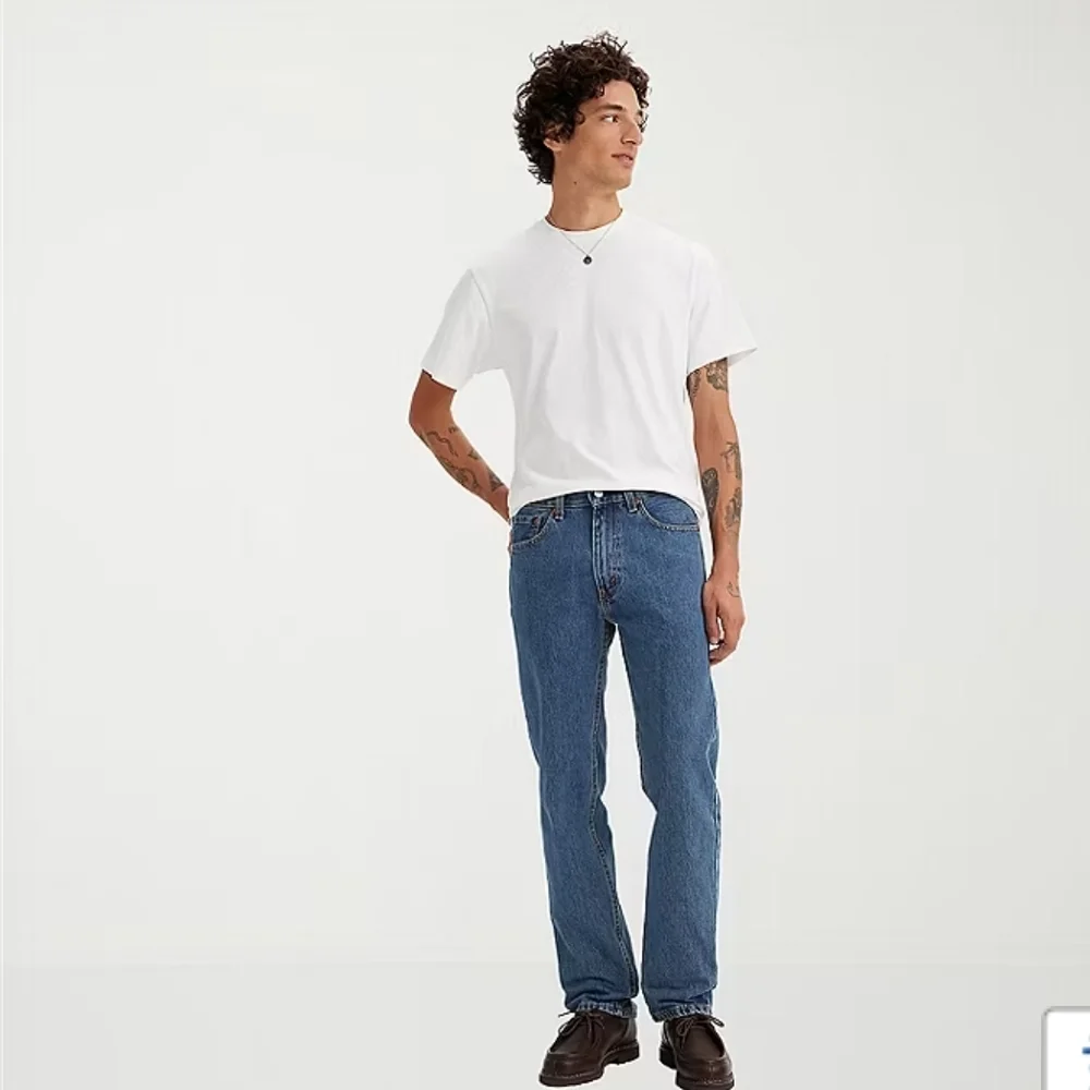 Levi's Men's 505 Straight Regular Fit Jeans - Medium Wash - 30W X 32L